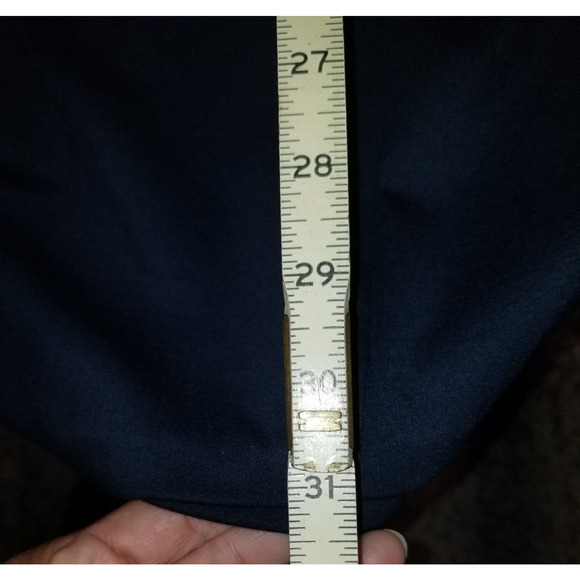 Polo Ralph Lauren Dress Girls‎ XL 16 Navy Ruffled Stretch Ponte Flutter EUC - Picture 7 of 8